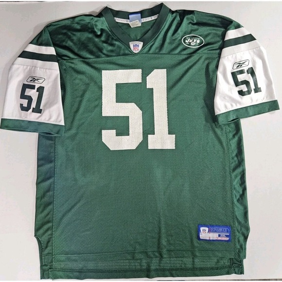 Reebok On Field‎ Men's New York Jets Jonathan Vilma # 51 Jersey 2XL - Picture 1 of 10